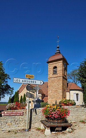 glise Saint Grgoire in the wine village of MontignylsArsures Near Arbois Jura France