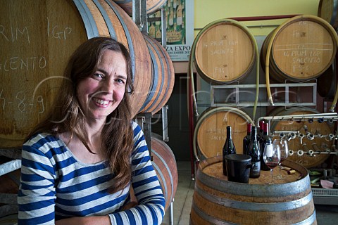 Lisa Gelbee winemaker and owner of Morella Manduria Puglia Italy