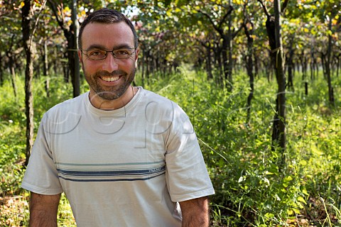 Pasquale Petrera in Primitivo vineyard of Petrera Pasquale Fatalone Gioia del Colle Puglia Italy