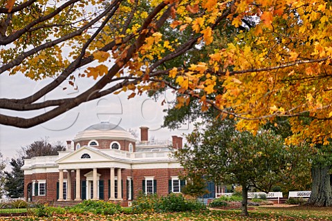 The Thomas Jefferson house at Monticello Virginia USA