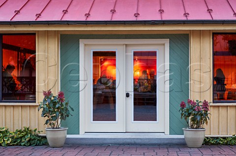 Winery tasting room of Jefferson Vineyards Charlottesville Virginia USA Monticello AVA