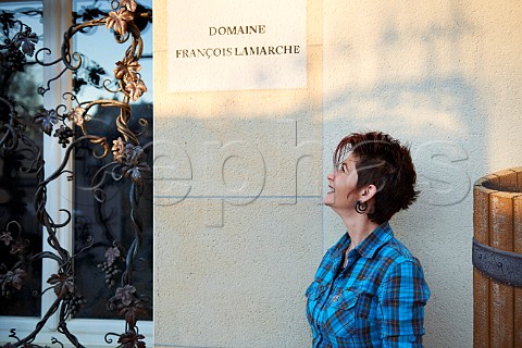 Nicole Lamarche winemaker of Domaine Franois Lamarche VosneRomane Cte dOr France