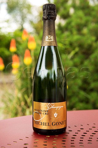 Bottle of Michel Gonet Blanc de Blancs Grand Cru Avize Marne FranceCte des Blancs  Champagne