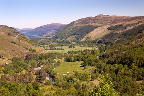 River Broom flowing into Loch Broom Near Braemore Junction Ross and Cromarty Scotland