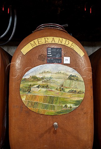 Fibreglass tank in winery of Domaine Genoux Chteau de Mrande Arbin Savoie France