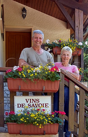 Louis and Batrice Magnin of Domaine Louis Magnin Arbin Savoie France