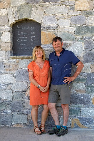 Philippe and Claudine Ravier of Domaine Philippe et Sylvain Ravier Myans Savoie France   Apremont