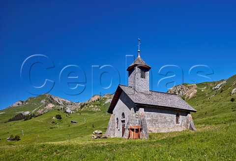 La Chapelle de la Duche in the Chaine des Aravis Le GrandBornand HauteSavoie France