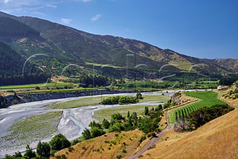 Tohu Vineyard on terrace above the Awatere River Seddon Marlborough New Zealand Awatere Valley
