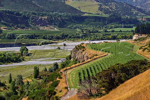 Tohu Vineyard on terrace above the Awatere River Seddon Marlborough New Zealand Awatere Valley