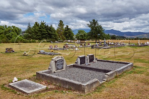 The historic Upper Wairau Cemetery dating from 1875  Renwick Marlborough New Zealand