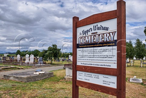 The historic Upper Wairau Cemetery dating from 1875  Renwick Marlborough New Zealand