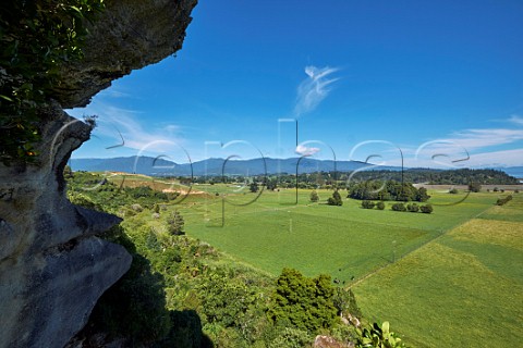 View from the viewing platform at The Grove Scenic Reserve Takaka Nelson Tasman New Zealand