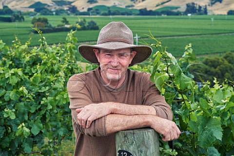 Kevin Judd in Greywacke Farm Vineyard Omaka Valley Marlborough New Zealand