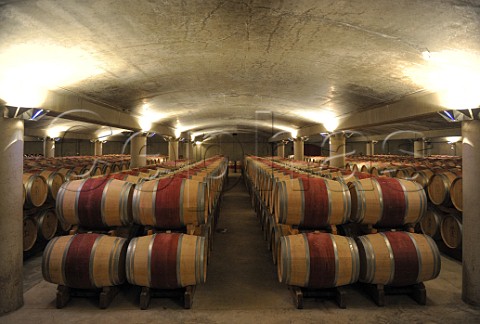 Barrel cellar of Chteau Carbonnieux Lognan Gironde France PessacLognan  Bordeaux