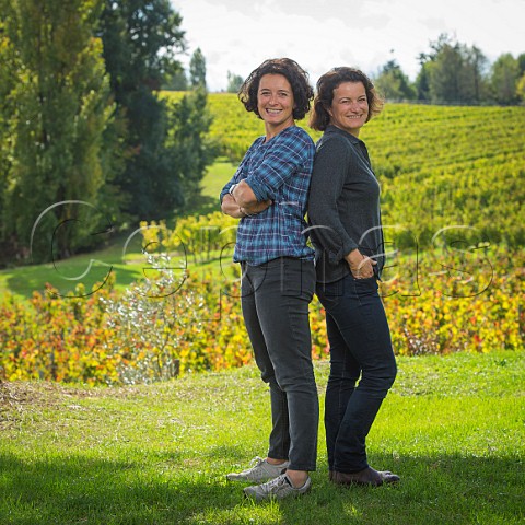 Sylvie left and Marie Courselle of Chteau Thieuley La Sauve Majeur Gironde France   Bordeaux