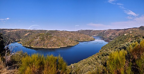 Ro Duero near Fermoselle where it is the border with Portugal Castilla y Len Spain Arribes del Duero Natural Park