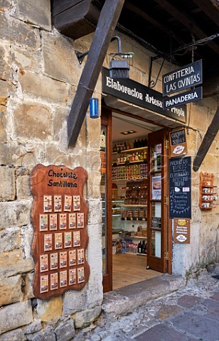 Artisanal food shop in Santillana del Mar Cantabria Spain