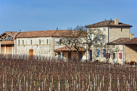Chteau Lafleur and its vineyard in winter Pomerol Gironde France  Pomerol  Bordeaux