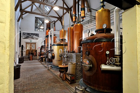 Copper stills in Filliers Distillery  Deinze Belgium