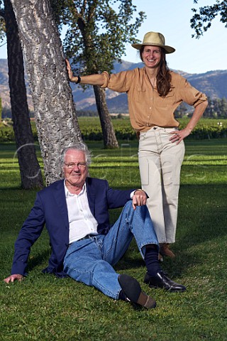 Baron Eric de Rothschild and his daughter Saskia de Rothschild at Los Vascos Colchagua Valley Chile