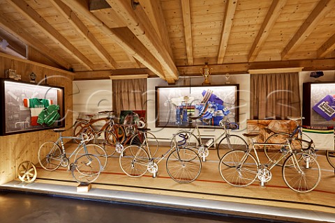 Bicycles of Italian cycling legend Francesco Moser owner of Francesco Moser Winery Maso Villa Warth Trento Italy  Trento DOC