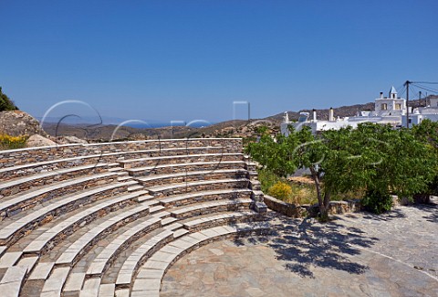 Amphitheatre in the village of Volakas Tinos Greece