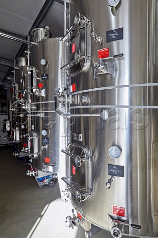 Fermentation tanks in the winery of Harrow  Hope Marlow Buckinghamshire England