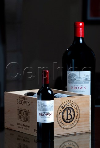 Bottles of 2016 Chteau Brown  Lognan Gironde France Bordeaux  PessacLognan