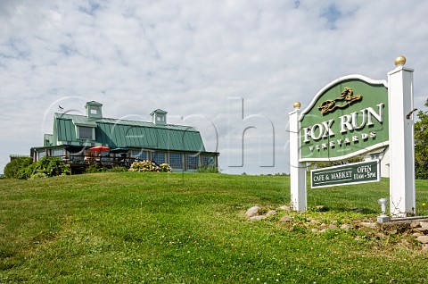 Winery and visitor centre of Fox Run Vineyards Penn Yan New York USA Finger Lakes