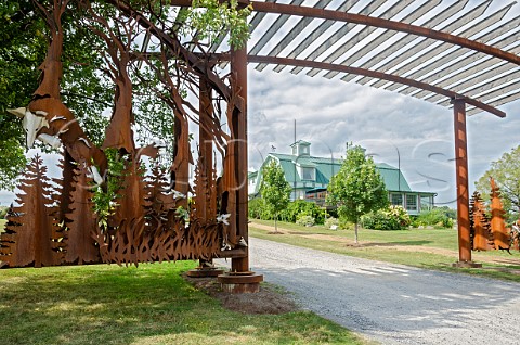 Winery and visitor centre of Fox Run Vineyards Penn Yan New York USA Finger Lakes