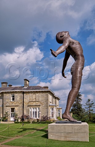 Leonardslee House and Faith sculpture by Anton Smit Lower Beeding Horsham Sussex England