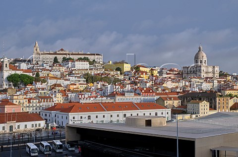 Mosteiro de So Vicente de Fora left and the Church of Santa Engrcia now converted into the National Pantheon Lisbon Portugal