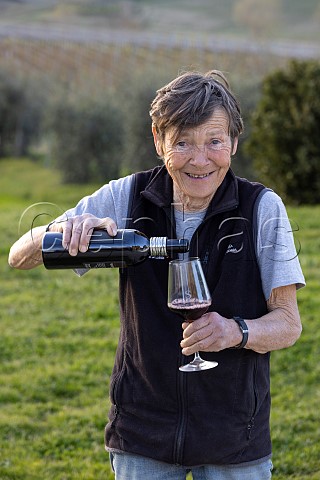 Dora Forsoni winemaker and owner of Poderi Sanguineto I  II  Montepulciano Tuscany Italy