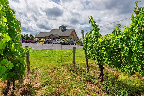 Zugibe Vineyards visitor centre on the Seneca Lake Wine Trail Geneva New York USA Finger Lakes