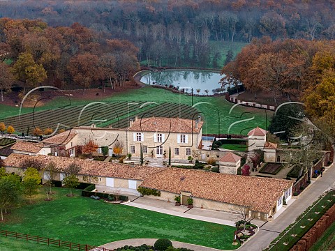 Chteau de Sours and vineyard at dawn  SaintQuentinduBaron Gironde France  EntreDeuxMers  Bordeaux