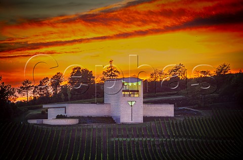 Chteau Faugres at dusk StEtiennedeLisse near Saintmilion Gironde France Stmilion  Bordeaux
