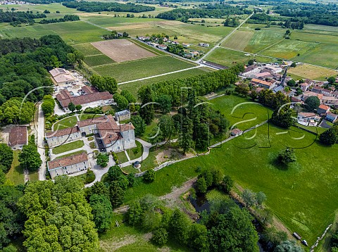 Chteau Castera and village of SaintGermaindEsteuil Gironde France  Mdoc  Bordeaux