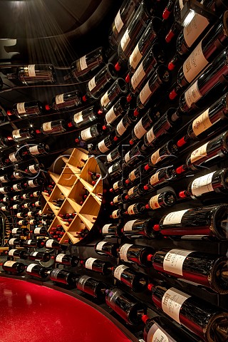 Wine Dome cellar of the Arlberg Hospiz Alm Restaurant home to the worlds largest collection of big bottle Bordeaux curated by Adi Werner With around 7000 bottles in large formats from magnum to primat the wine collection is globally unique Sankt St Christoph  St Anton am Arlberg Tyrol Austria