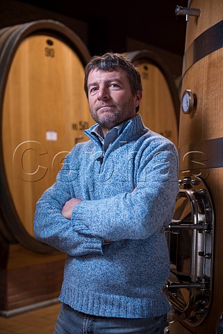 Roberto Conterno in winery of Giacomo Conterno Monforte dAlba Piemonte Italy Barolo