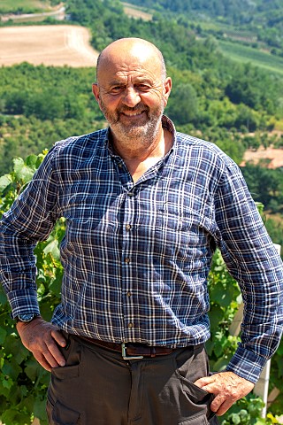 Orlando Pecchenino winemaker at Dogliani Piedmont Italy